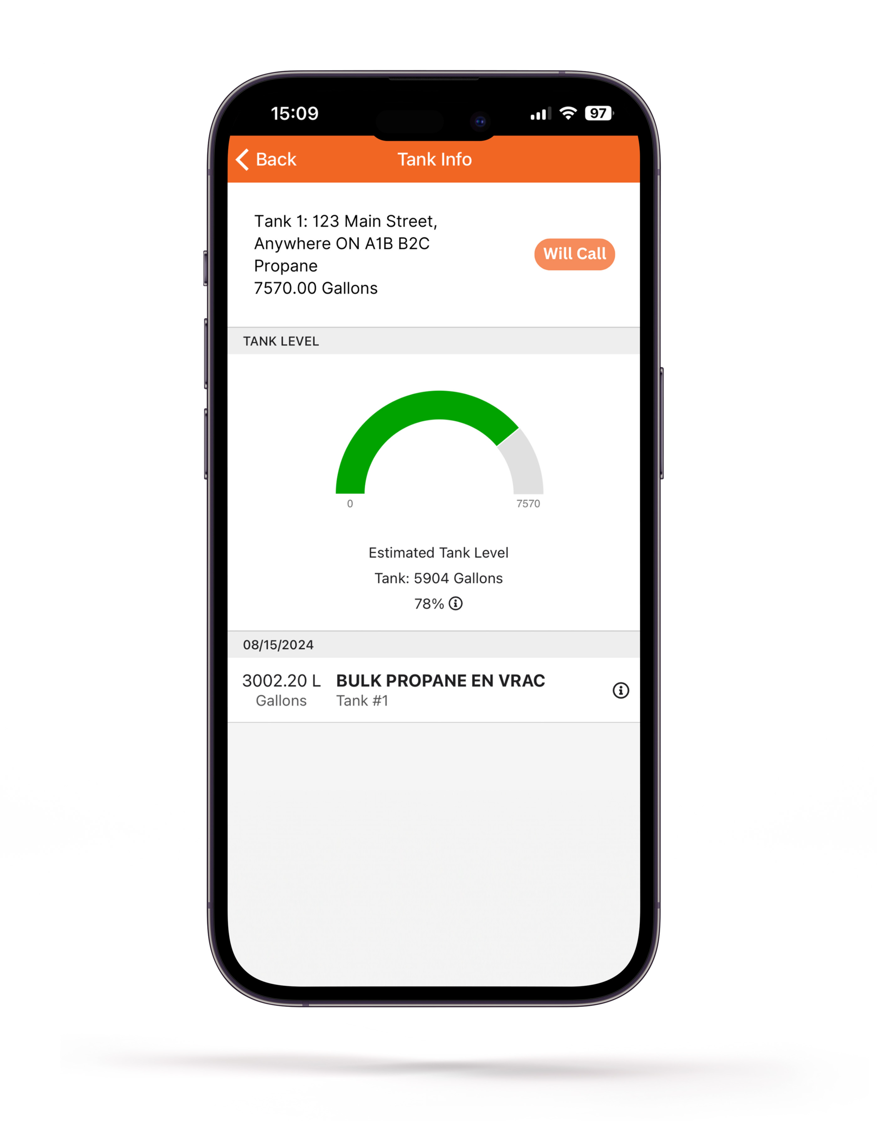 Monitor Tank Levels & History